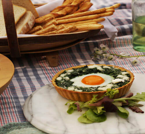 Pita s špinačo, Galbani mocarelo in jajcem - Galbani